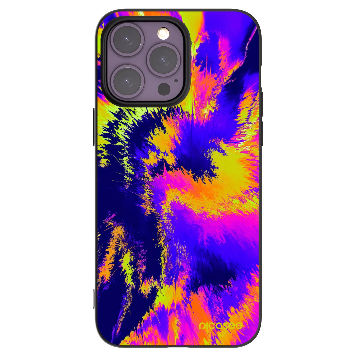 Picasee silikonski črni ovitek za Apple iPhone 14 Pro Max - Burn