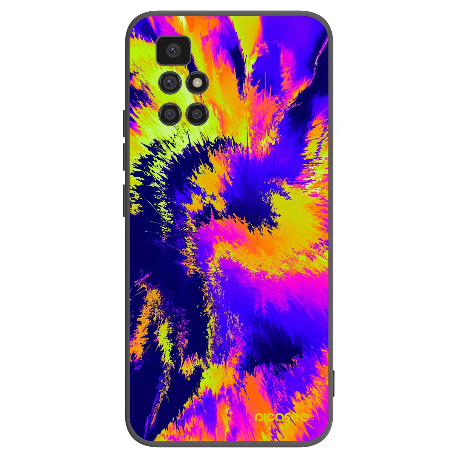 Picasee silikonski črni ovitek za Xiaomi Redmi 10 (2022) - Burn