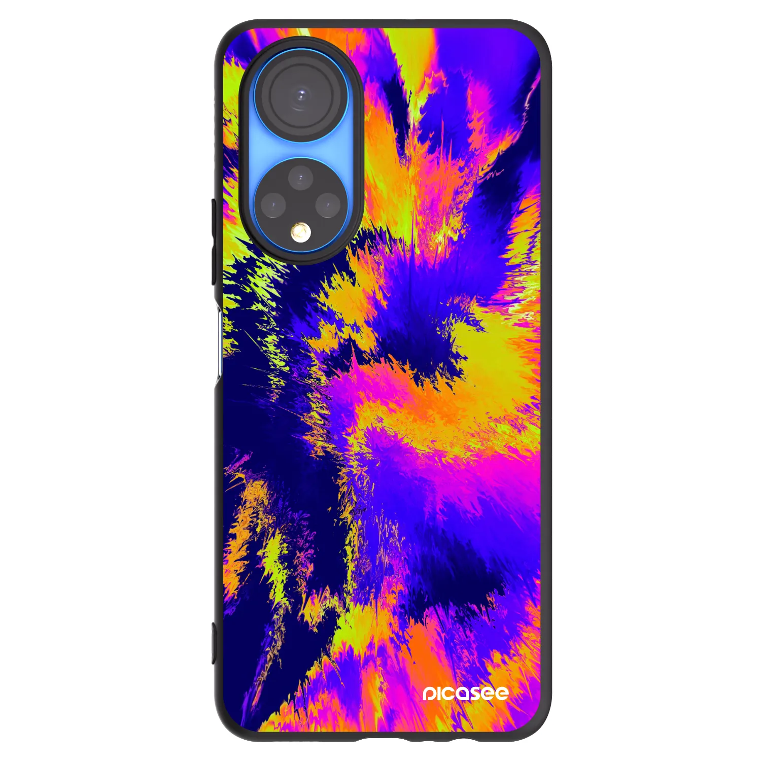 Picasee silikonski črni ovitek za Honor X7 - Burn