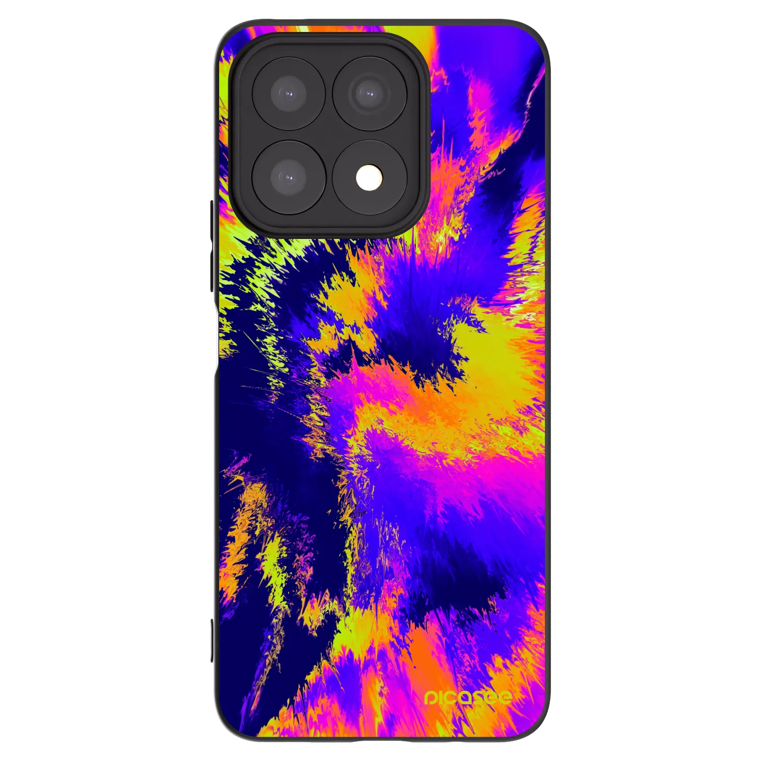 Picasee silikonski črni ovitek za Honor X8a - Burn