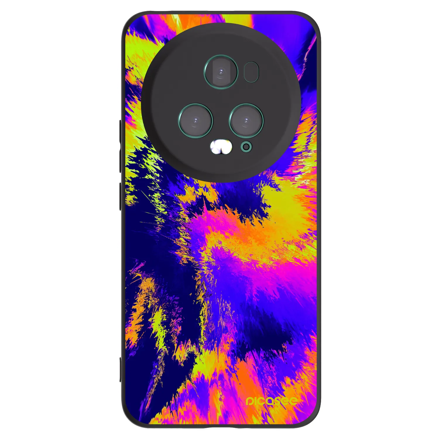 Picasee silikonski črni ovitek za Honor Magic5 Pro - Burn