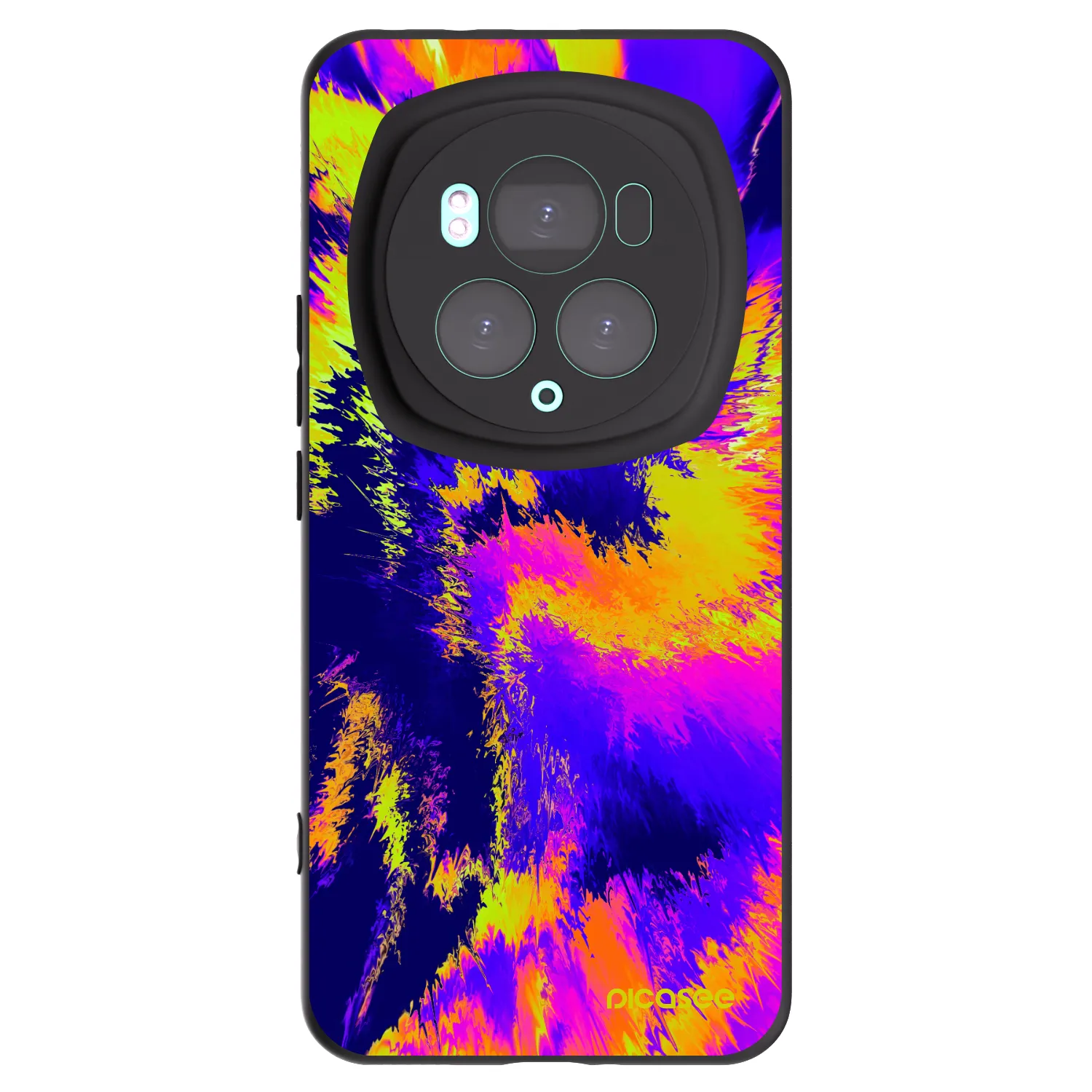 Picasee silikonski črni ovitek za Honor Magic6 Pro - Burn