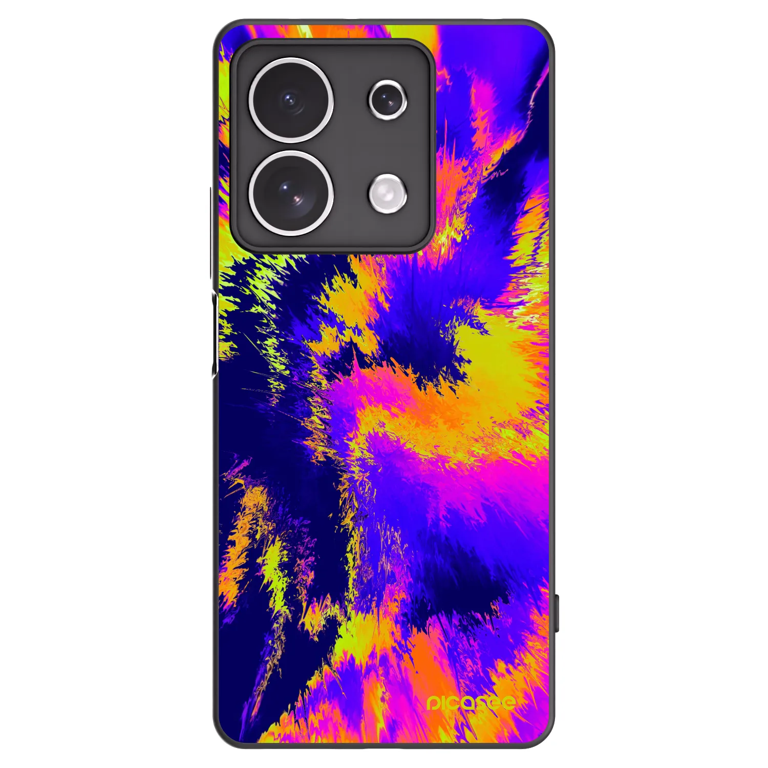 Picasee silikonski črni ovitek za Xiaomi Redmi Note 13 4G - Burn