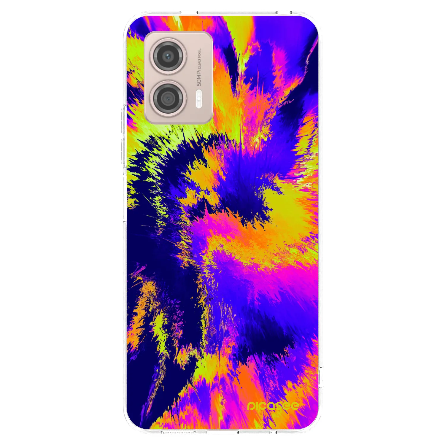 Picasee silikonski prozorni ovitek za Motorola Moto G53 5G - Burn