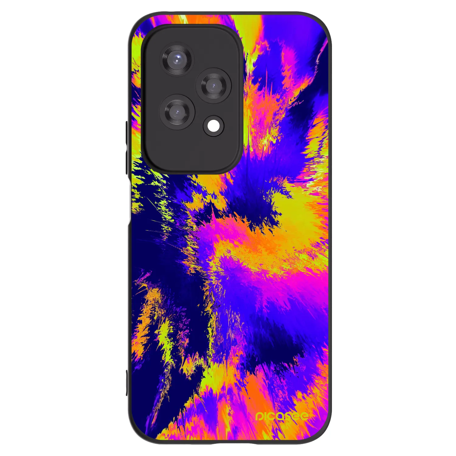 Picasee silikonski črni ovitek za Honor 200 Lite - Burn