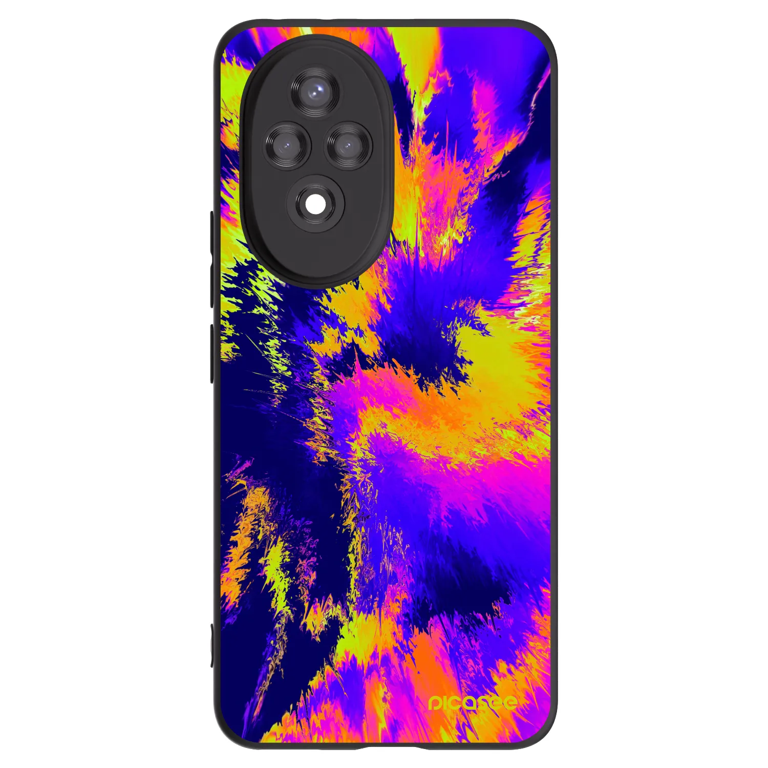 Picasee silikonski črni ovitek za Honor 200 Pro 5G - Burn