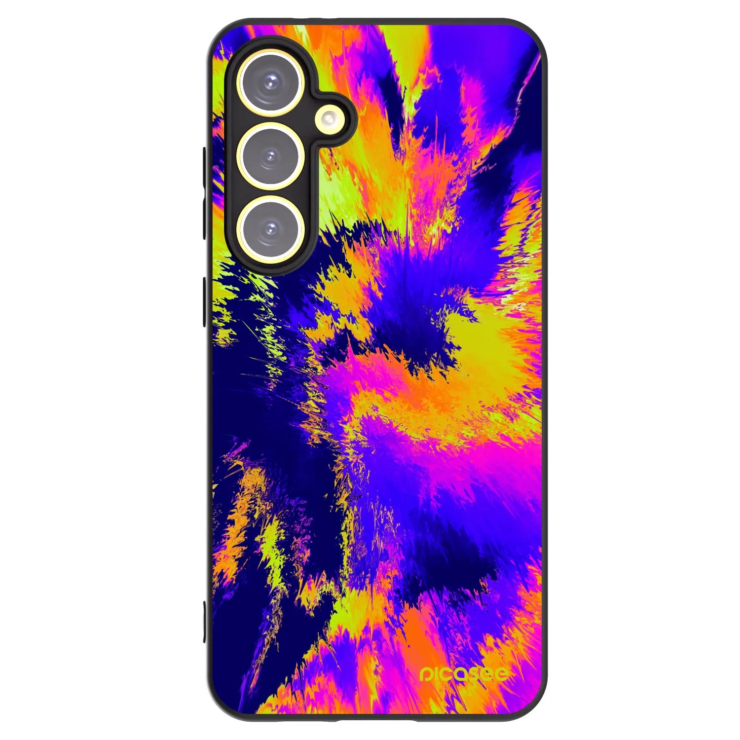 Picasee silikonski črni ovitek za Samsung Galaxy S24 FE S721B - Burn