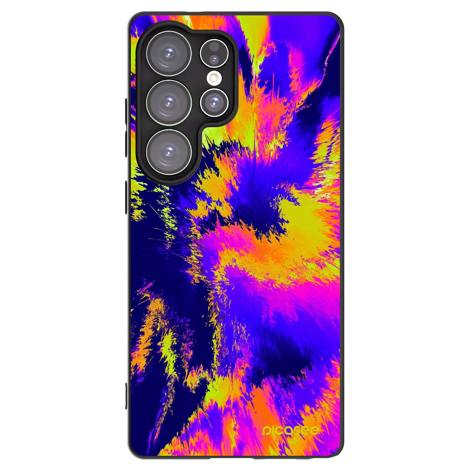 Picasee silikonski črni ovitek za Samsung Galaxy S25 Ultra 5G - Burn