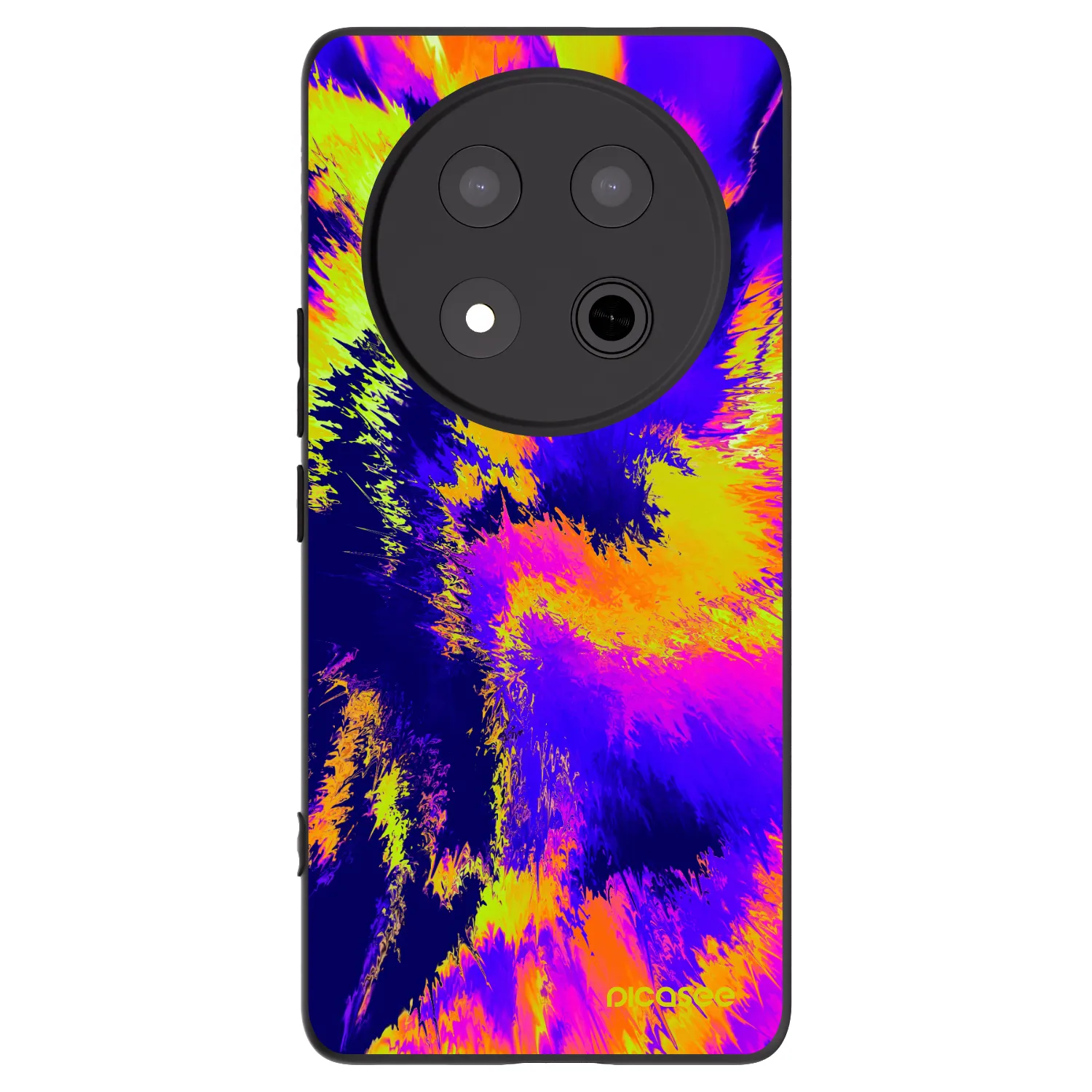 Picasee silikonski črni ovitek za Honor Magic7 Lite 5G - Burn