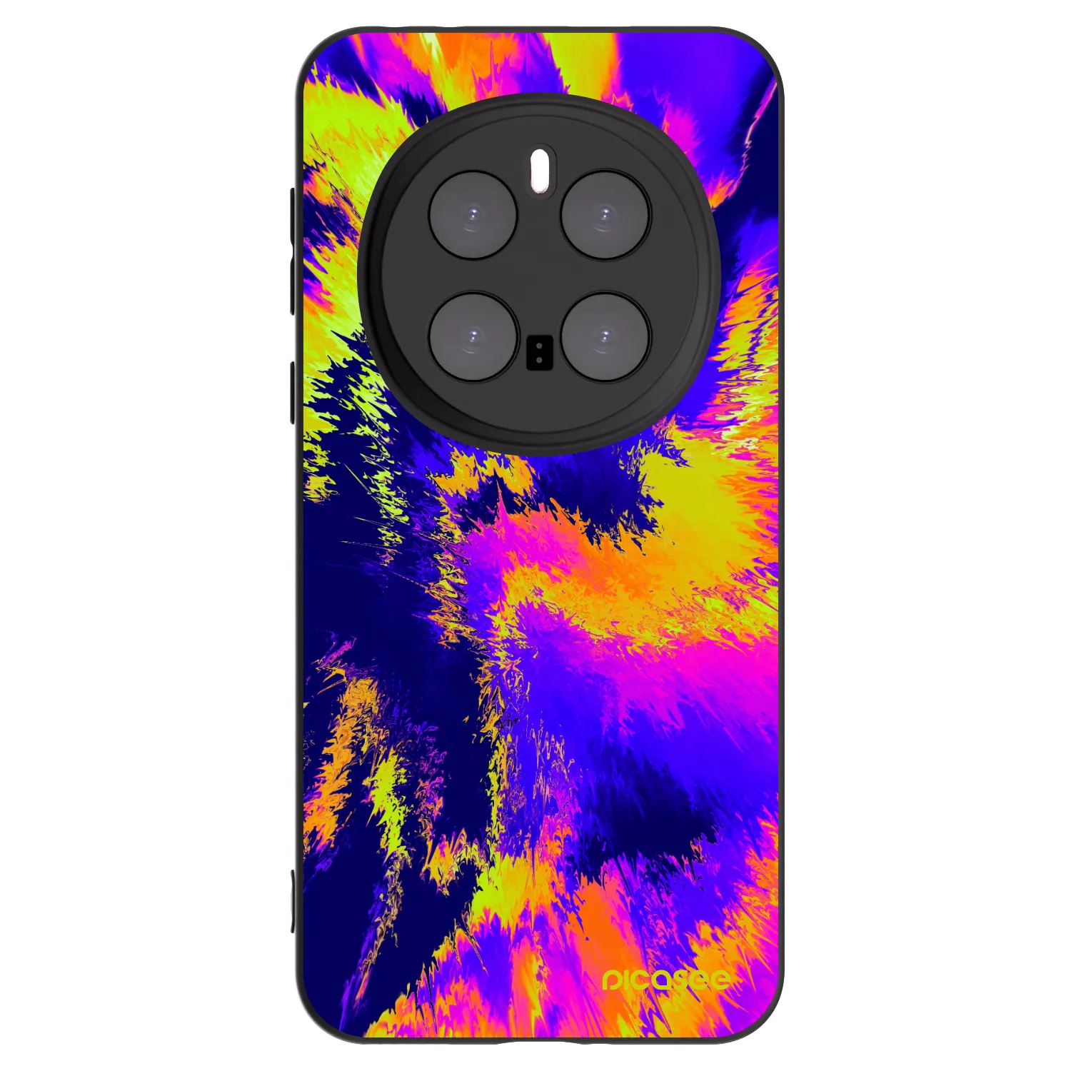 Picasee silikonski črni ovitek za Honor Magic7 Pro 5G - Burn