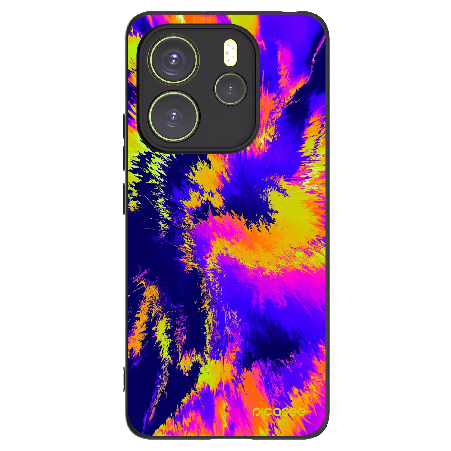 Picasee silikonski črni ovitek za Xiaomi Redmi Note 14 4G - Burn