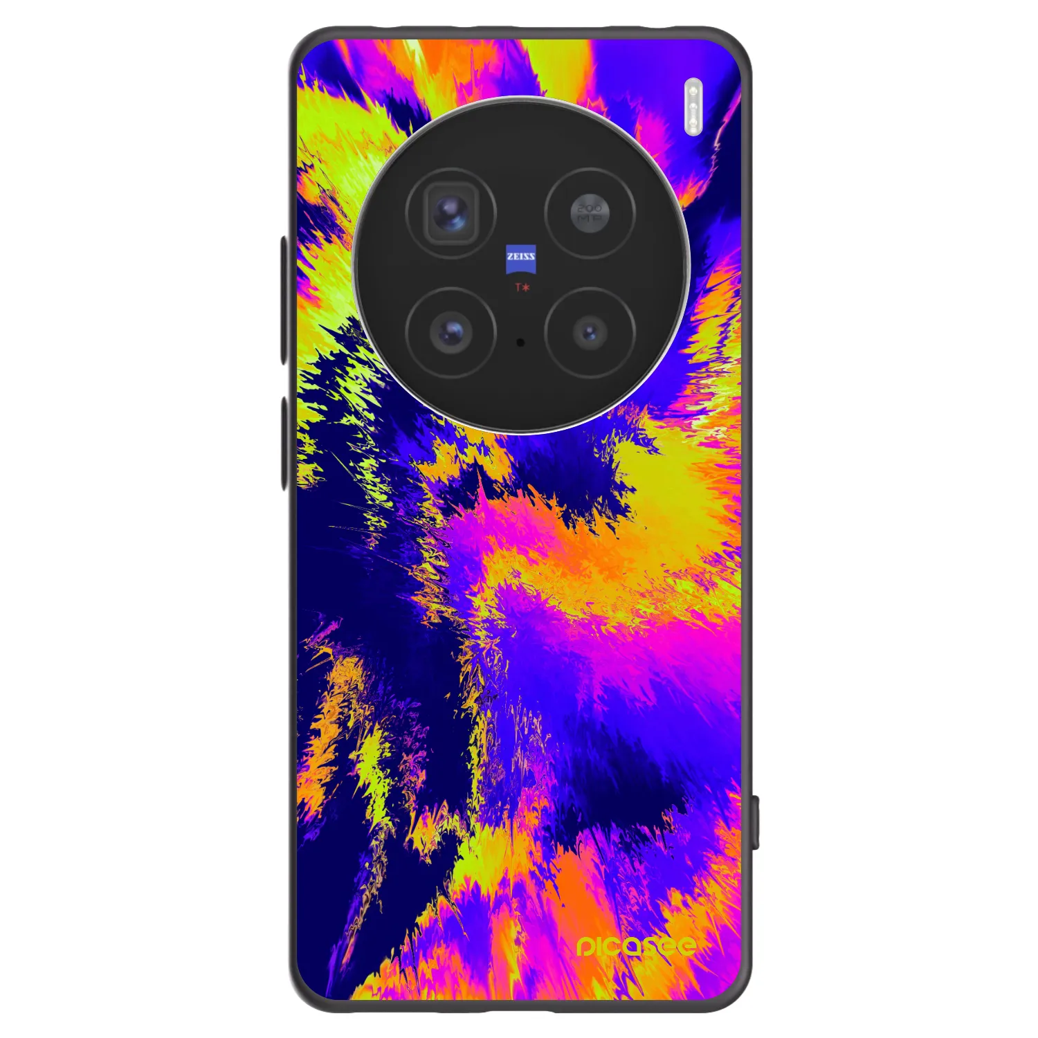 Picasee silikonski črni ovitek za Vivo X200 Pro - Burn