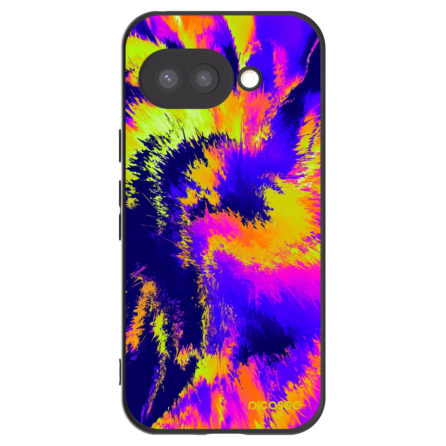 Picasee silikonski črni ovitek za Google Pixel 9a - Burn