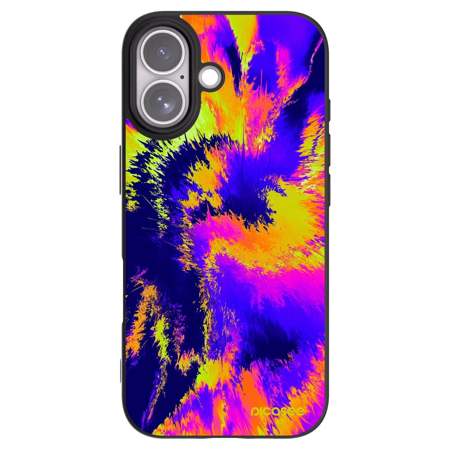 Picasee silikonski črni ovitek za Apple iPhone 17 - Burn