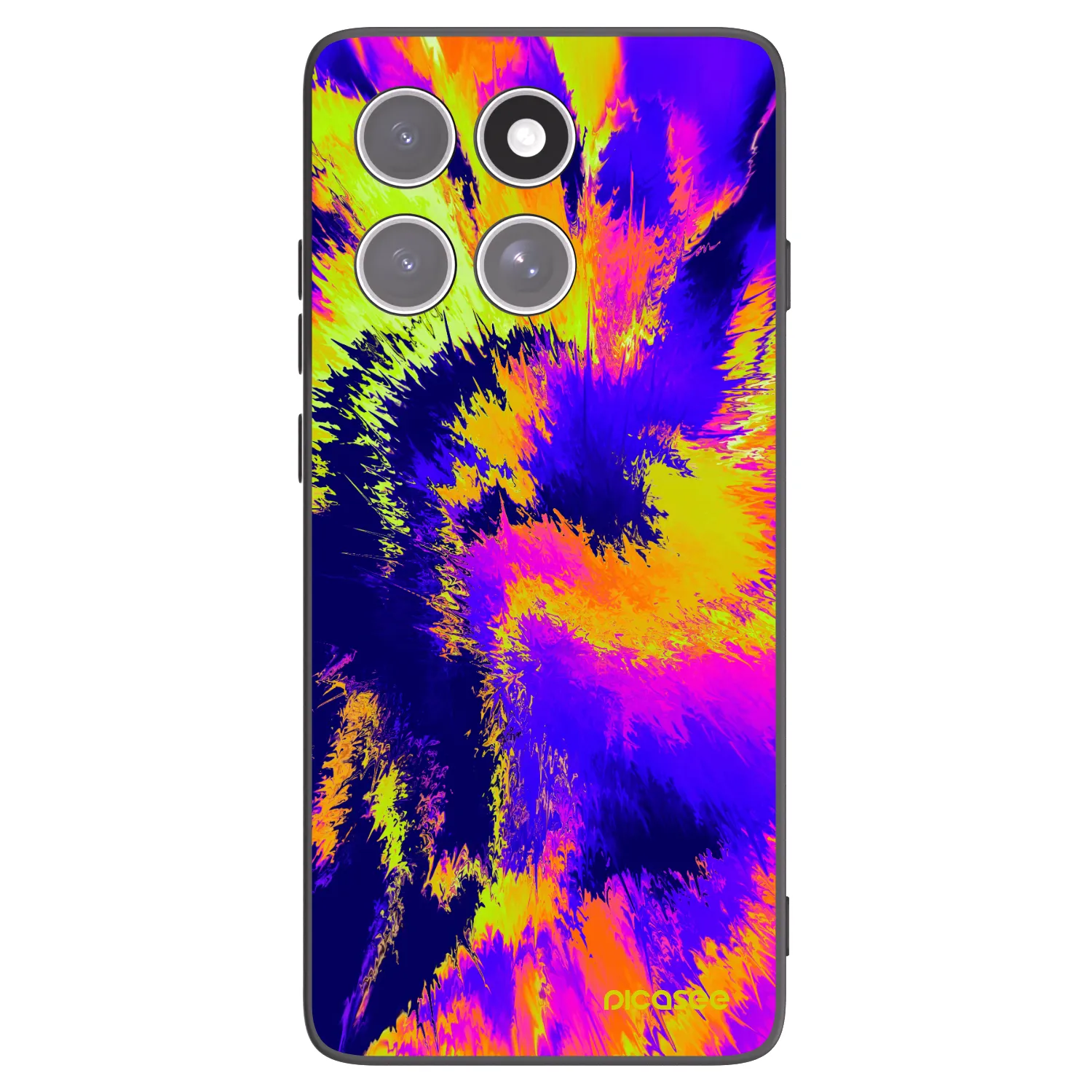 Picasee silikonski črni ovitek za Motorola Edge 60 Pro - Burn