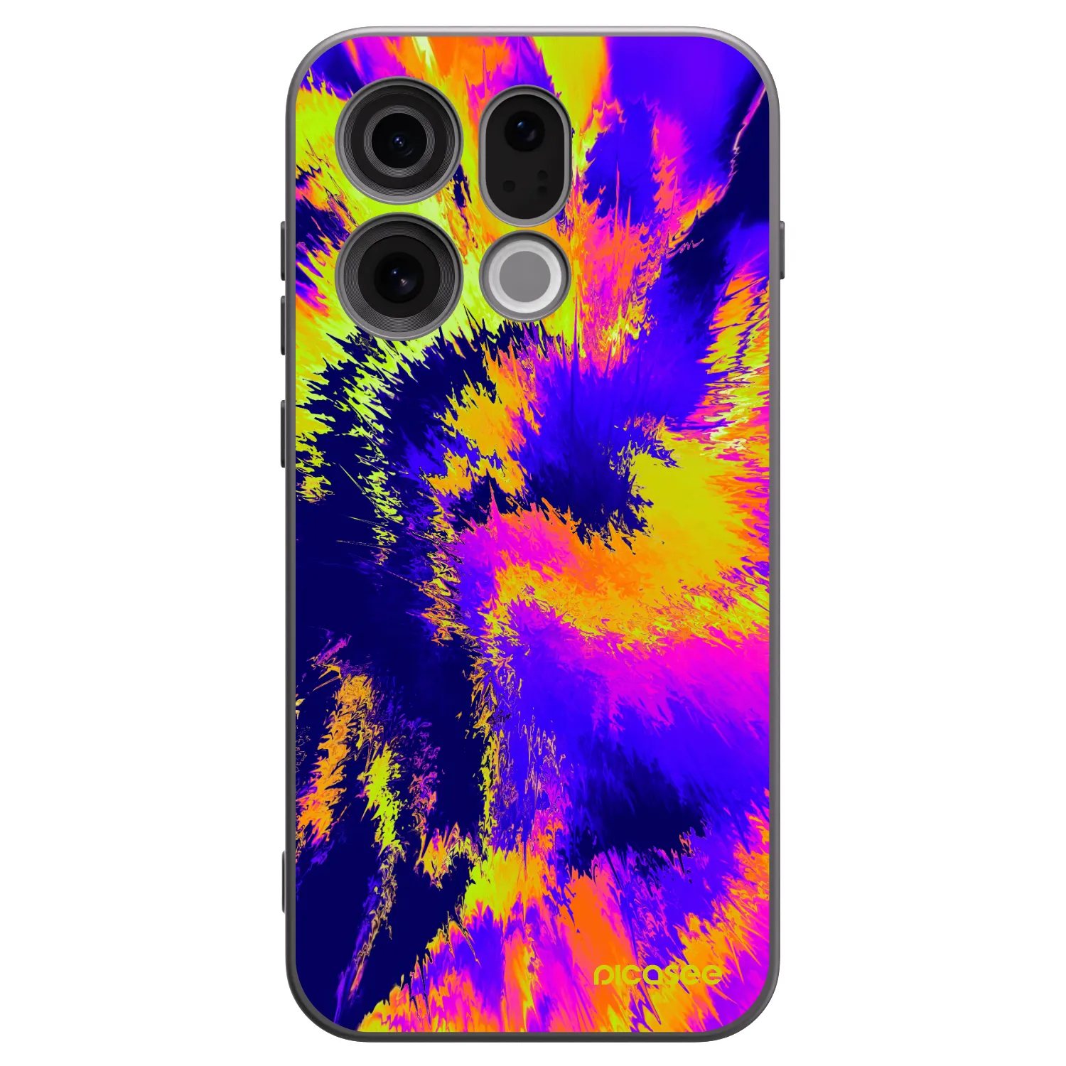 Picasee silikonski črni ovitek za OPPO Find X9 - Burn