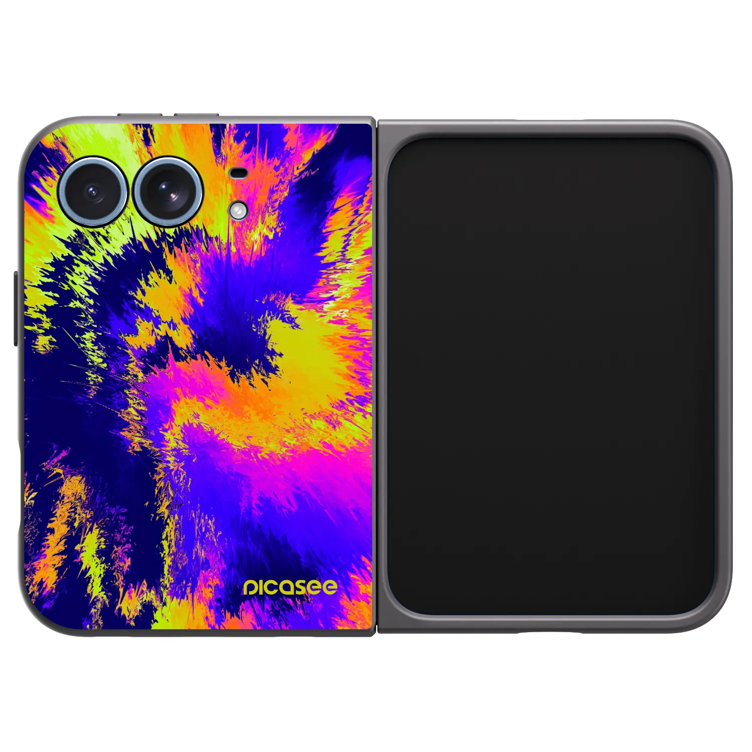 Picasee silikonski črni ovitek za Apple iPhone Duo - Burn