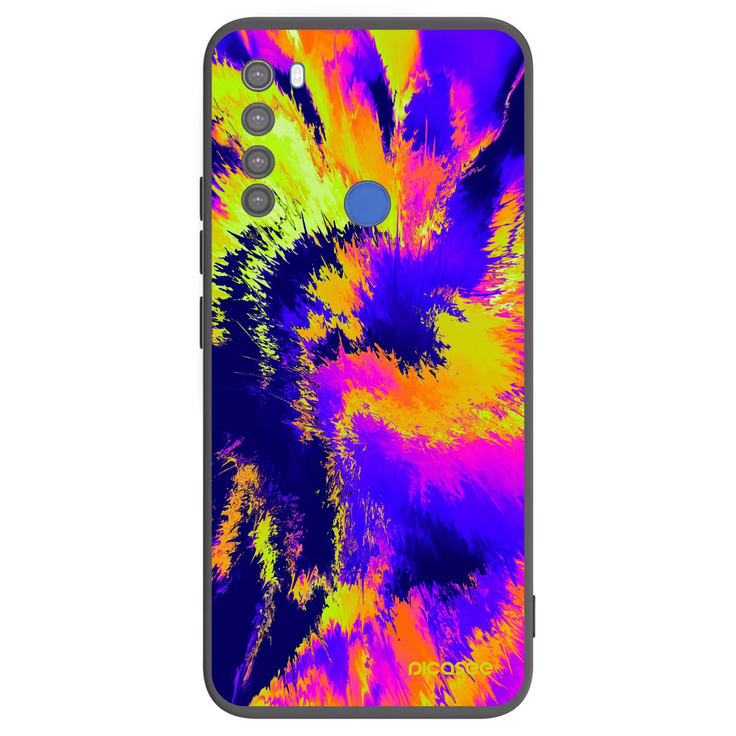 Picasee silikonski črni ovitek za Xiaomi Redmi Note 8T - Burn