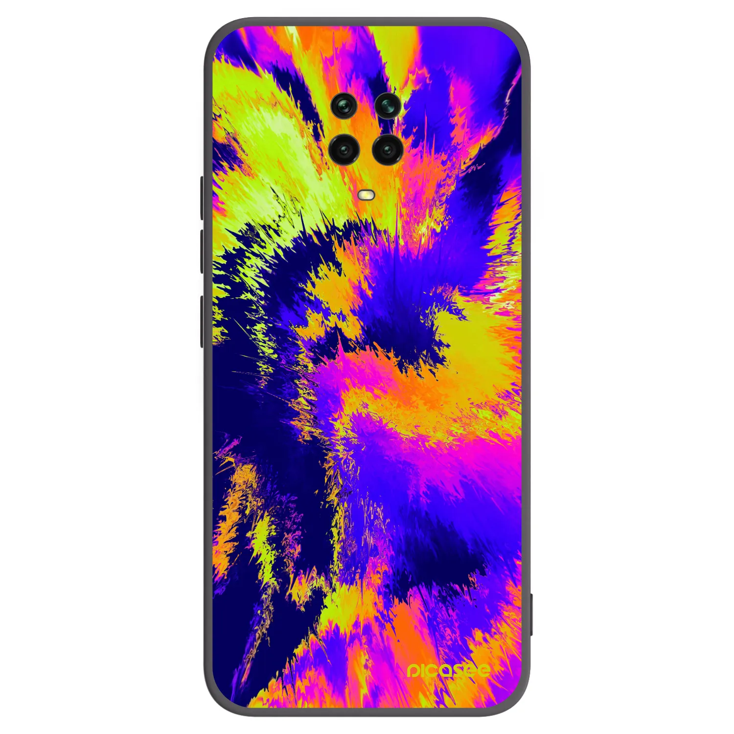 Picasee silikonski črni ovitek za Xiaomi Redmi Note 9 Pro - Burn