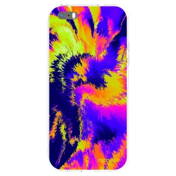 Picasee silikonski prozorni ovitek za Apple iPhone 5/5S/SE - Burn