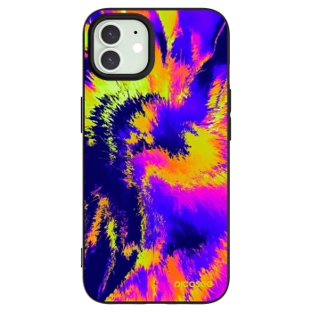 Picasee silikonski črni ovitek za Apple iPhone 12 Pro - Burn