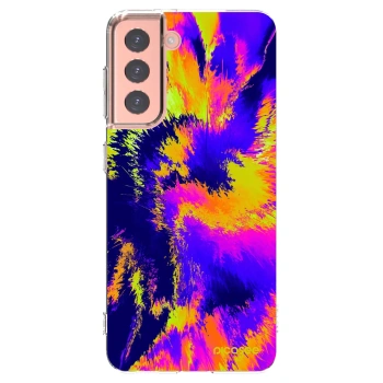 Picasee silikonski prozorni ovitek za Samsung Galaxy S21 5G G991B - Burn