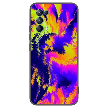Picasee silikonski črni ovitek za OPPO Reno 5 5G - Burn