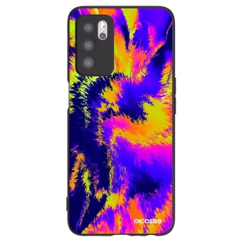 Picasee silikonski črni ovitek za OPPO A16s - Burn