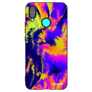 Picasee silikonski črni ovitek za Huawei Nova 3 - Burn