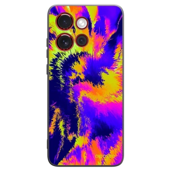 Picasee silikonski črni ovitek za Motorola Edge 60 Neo 5G - Burn