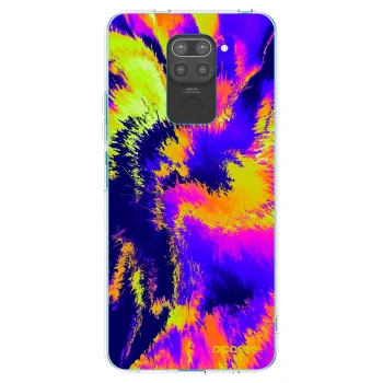 Picasee silikonski črni ovitek za Xiaomi Redmi Note 9 - Burn
