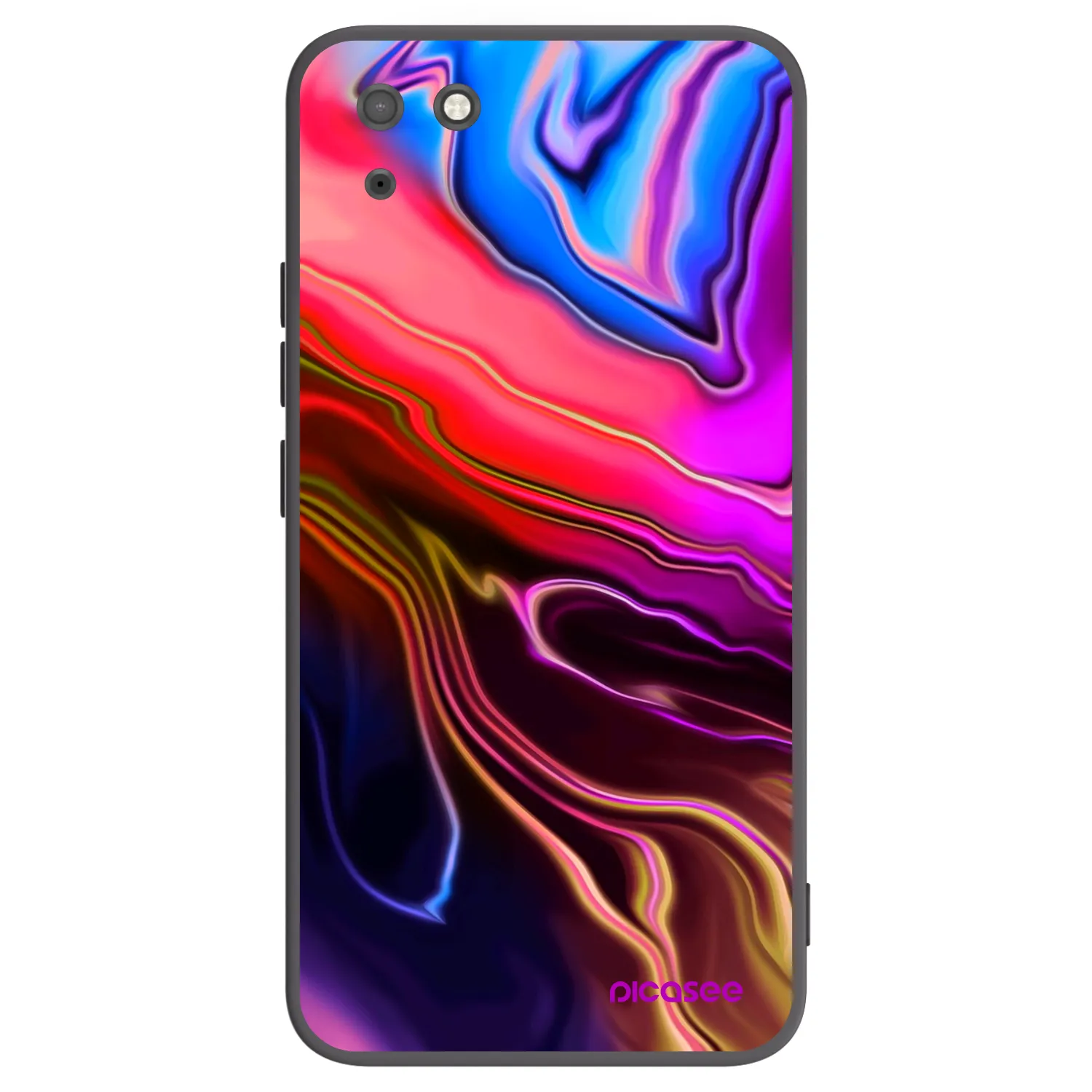 Picasee silikonski črni ovitek za Huawei Y5P - Electric