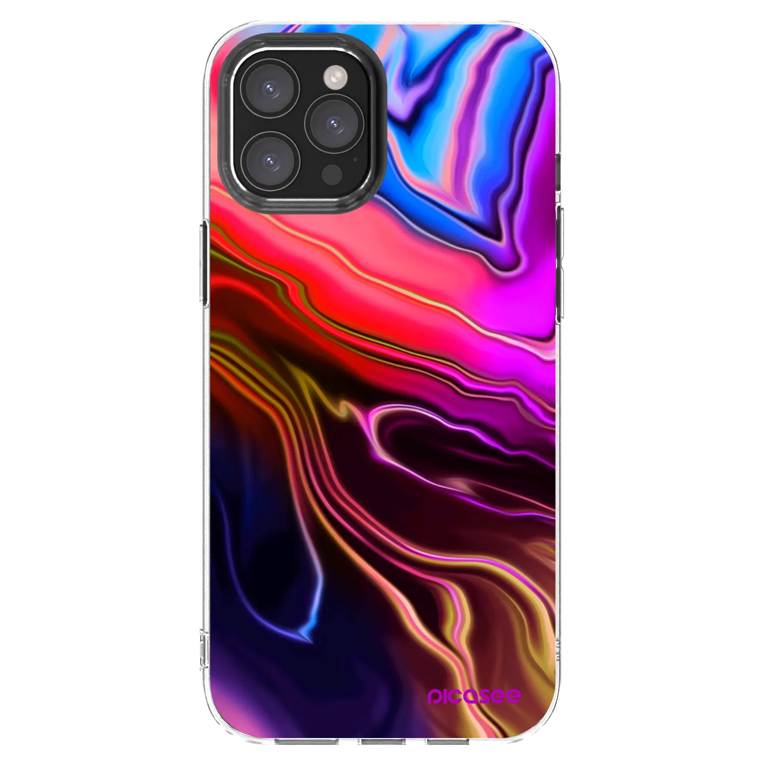 Picasee silikonski prozorni ovitek za Apple iPhone 12 Pro Max - Electric