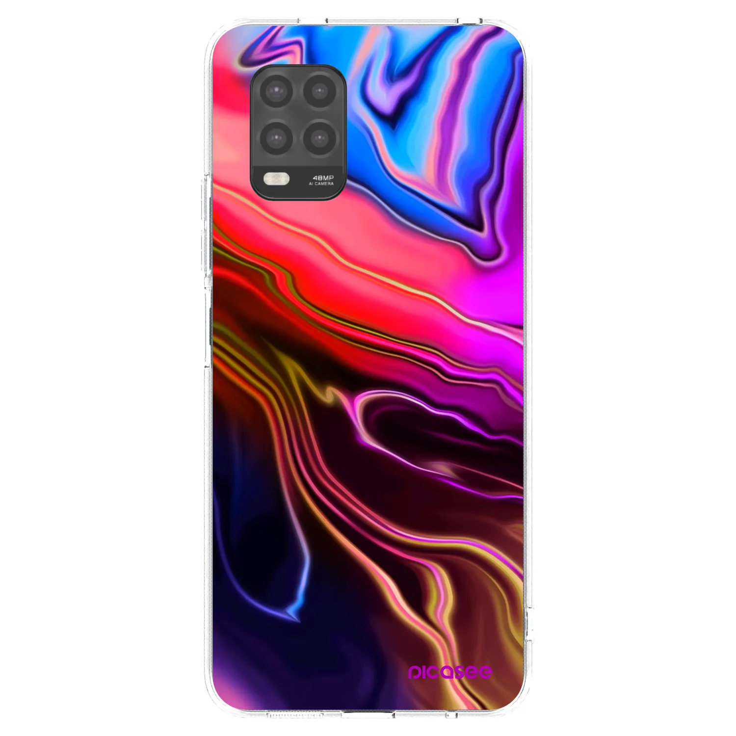 Picasee silikonski prozorni ovitek za Xiaomi Mi 10 Lite - Electric