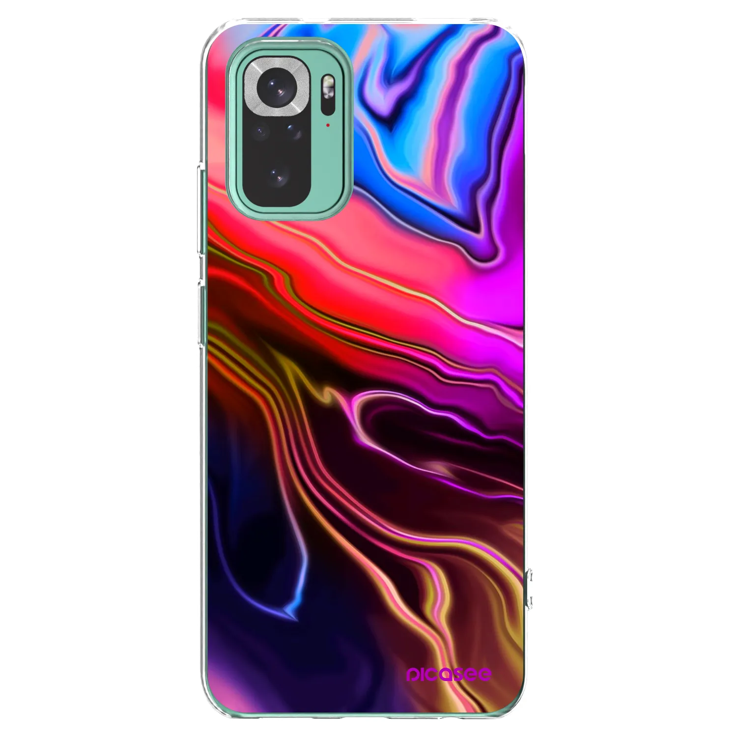 Picasee silikonski prozorni ovitek za Xiaomi Redmi Note 10 Pro - Electric