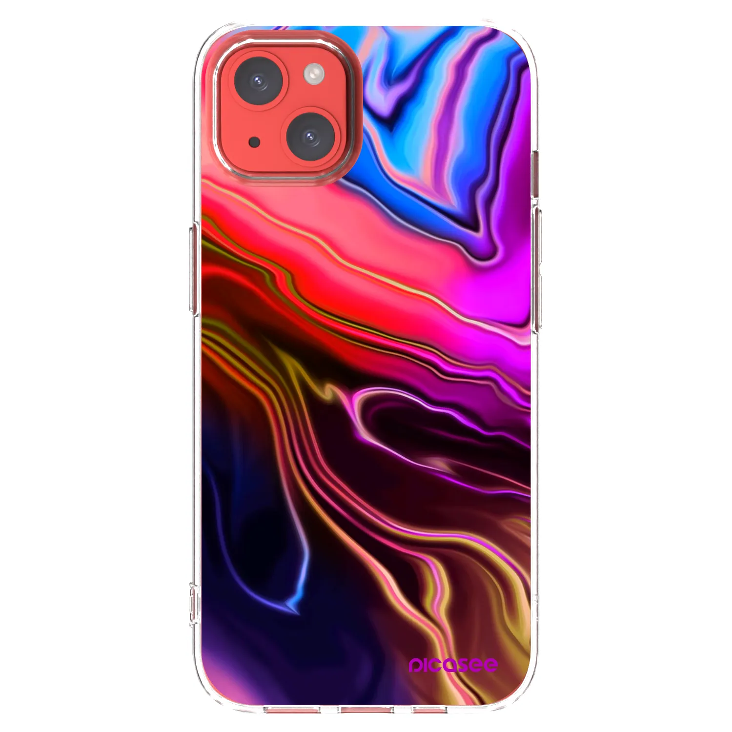 Picasee silikonski prozorni ovitek za Apple iPhone 13 - Electric