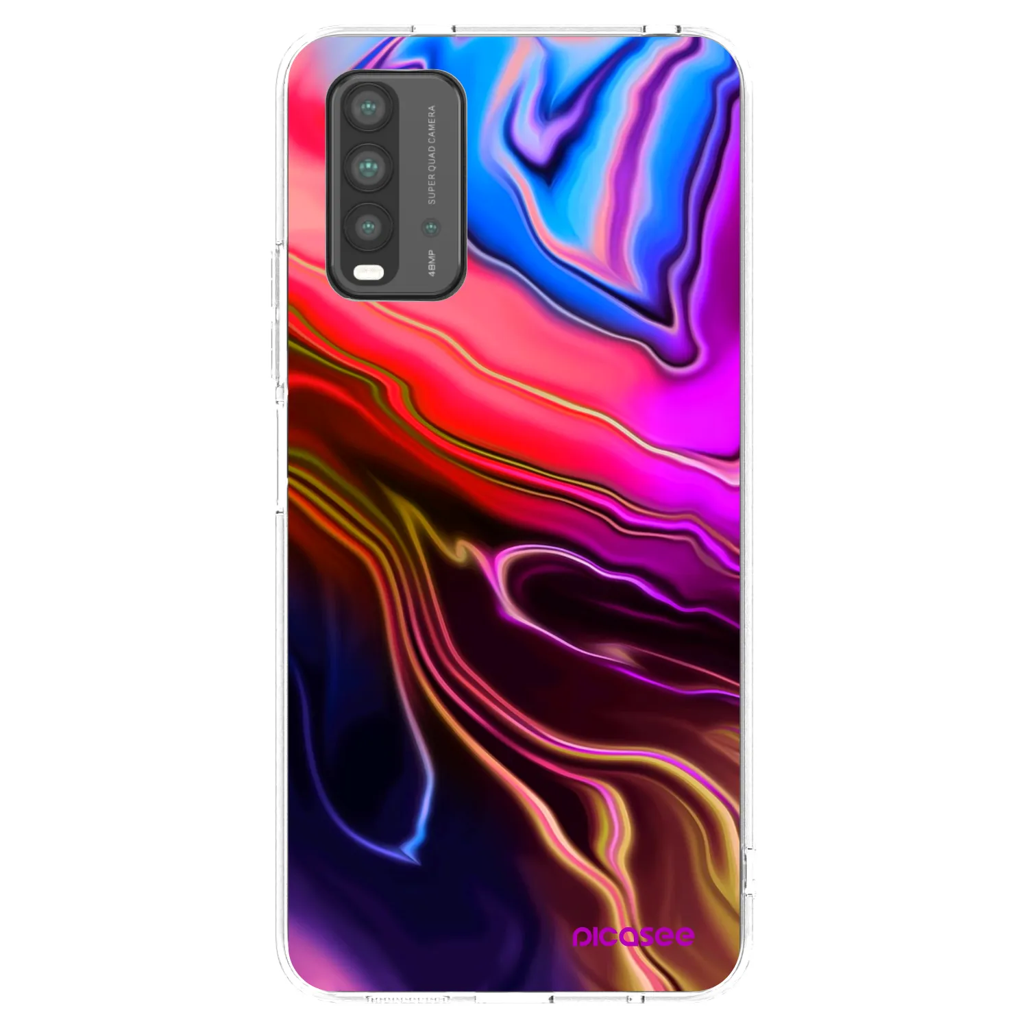Picasee silikonski črni ovitek za Xiaomi Redmi 9T - Electric