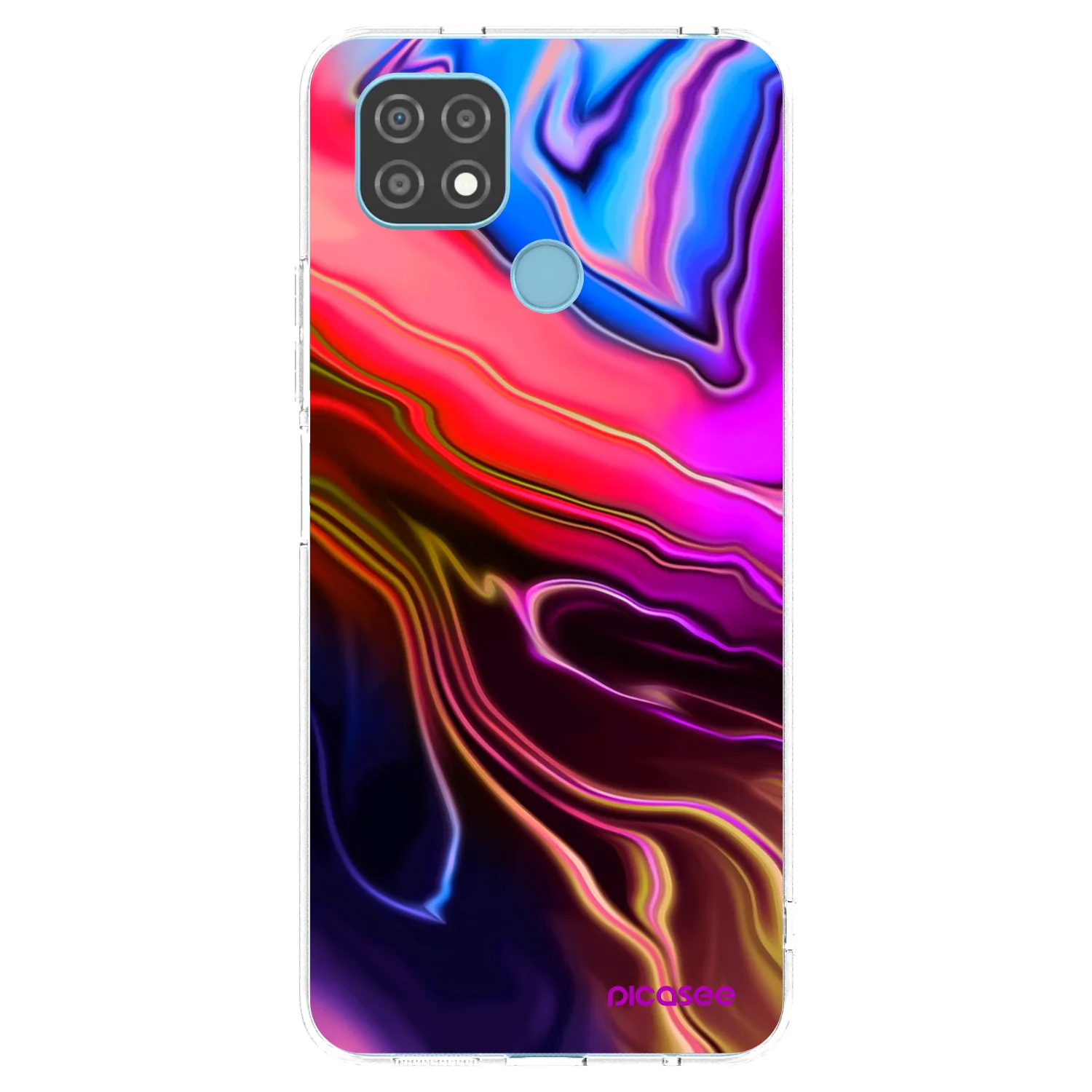 Picasee silikonski prozorni ovitek za Realme C21 - Electric