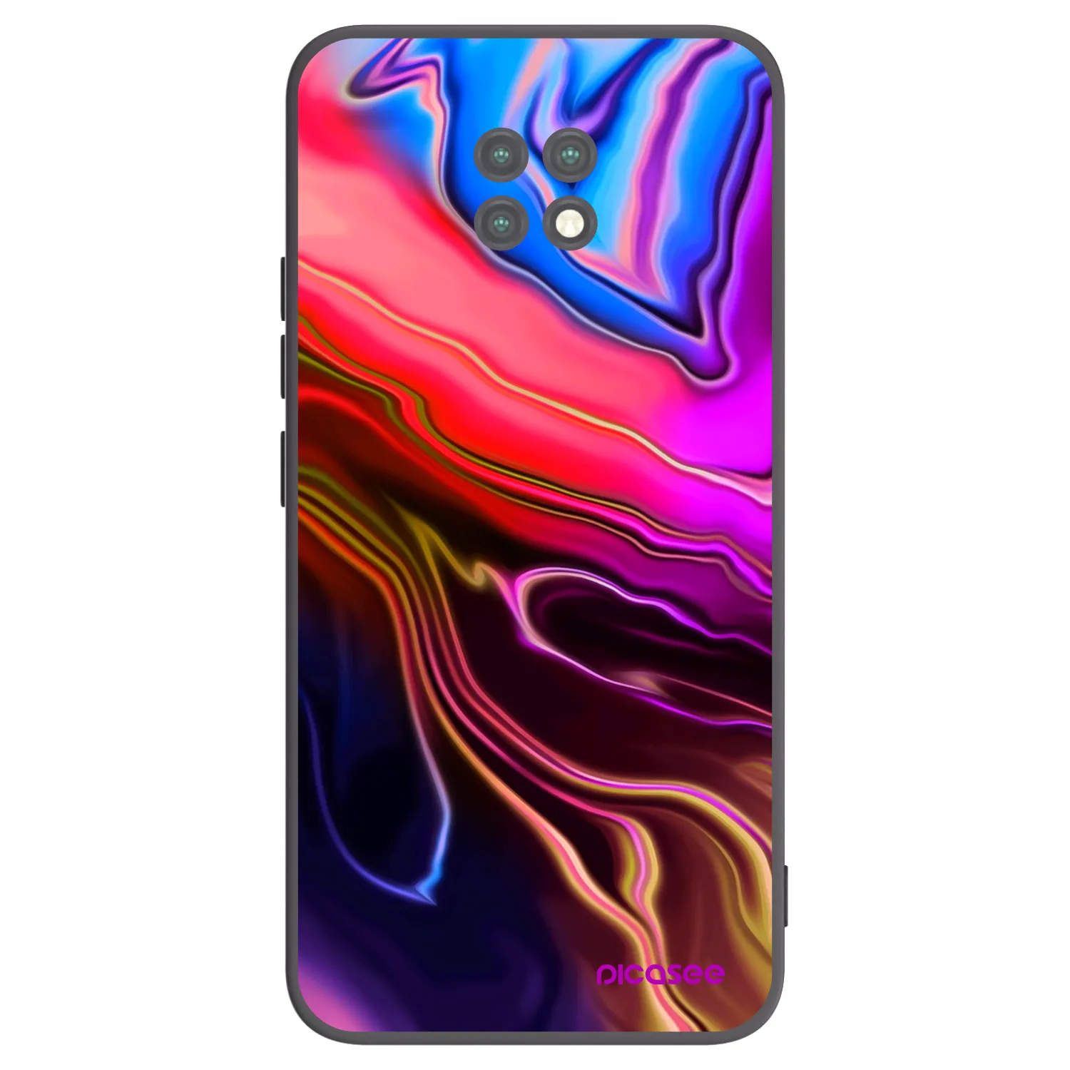 Picasee silikonski črni ovitek za Xiaomi Redmi Note 9T - Electric