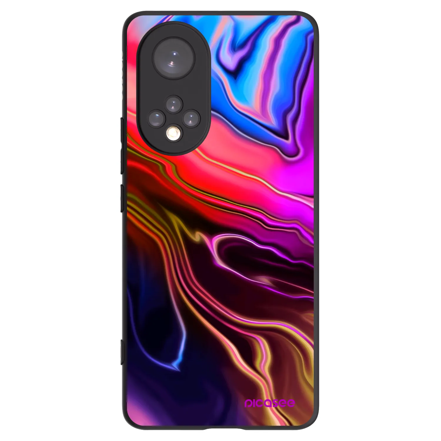 Picasee silikonski črni ovitek za Huawei Nova 9 - Electric