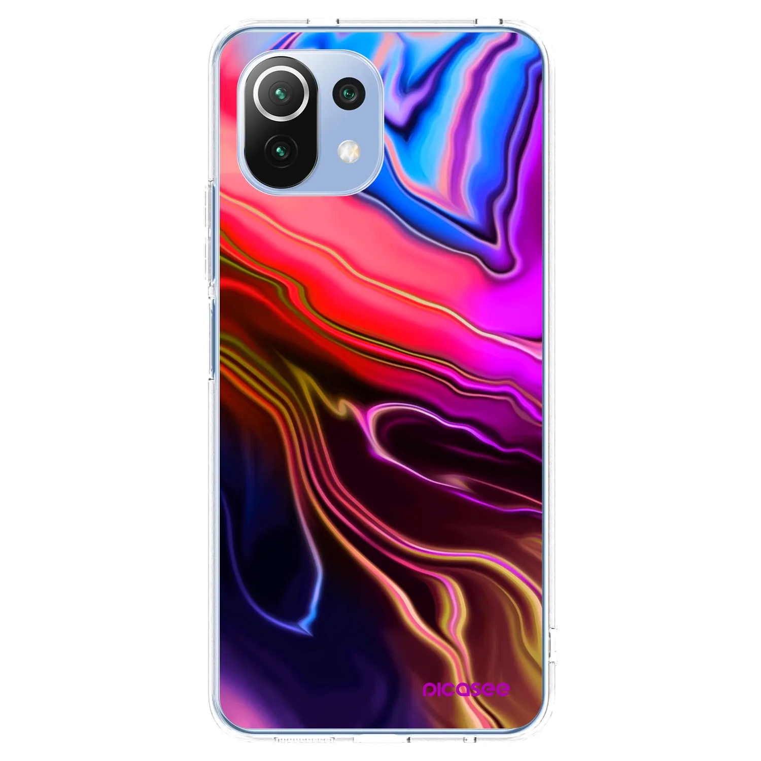 Picasee silikonski prozorni ovitek za Xiaomi 11 Lite 5G NE - Electric