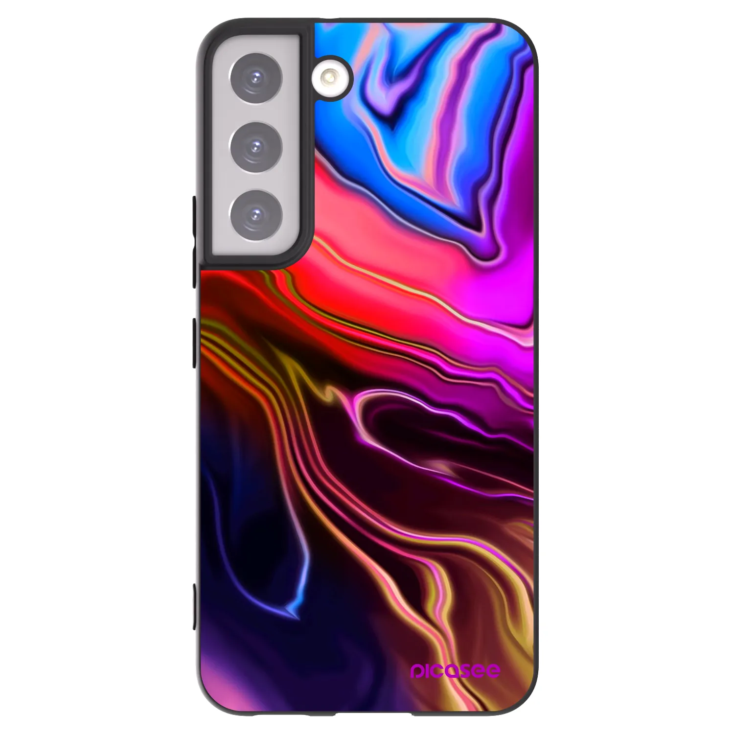 Picasee silikonski črni ovitek za Samsung Galaxy S22 5G - Electric