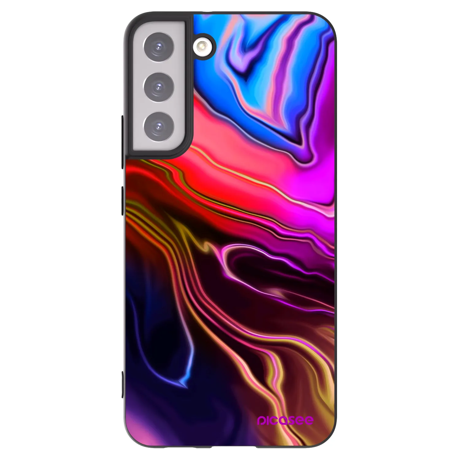 Picasee silikonski črni ovitek za Samsung Galaxy S22+ 5G - Electric