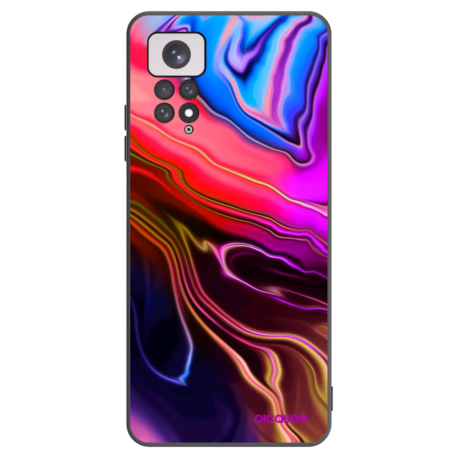 Picasee silikonski črni ovitek za Xiaomi Redmi Note 11 - Electric