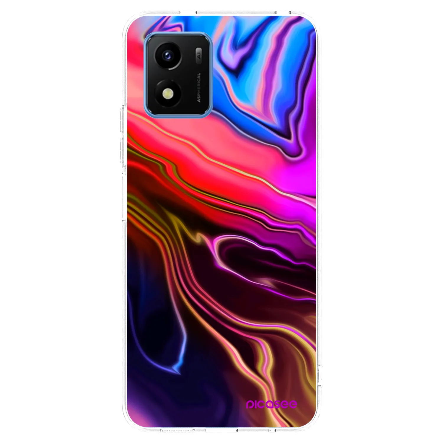 Picasee silikonski prozorni ovitek za Vivo Y01 - Electric