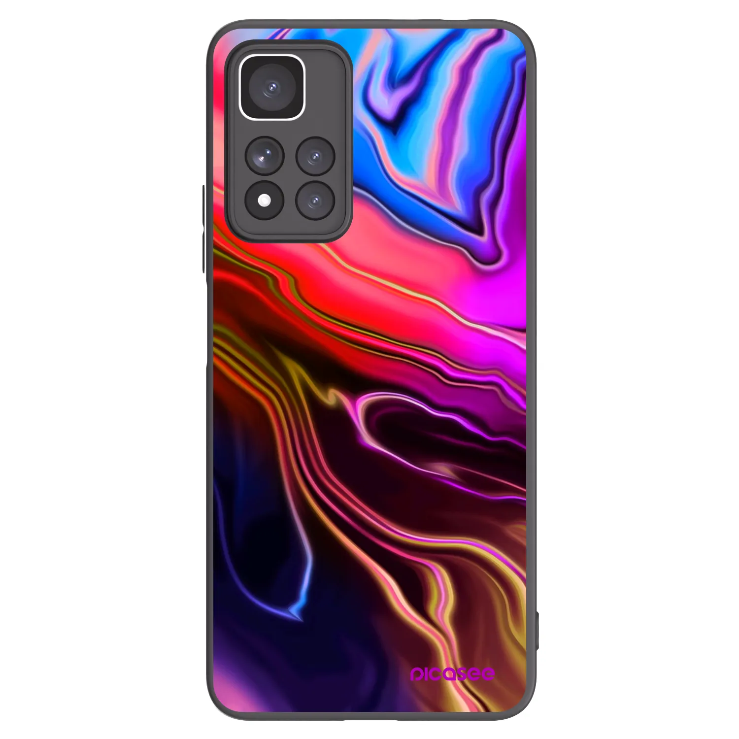Picasee silikonski črni ovitek za Xiaomi Redmi Note 11 Pro+ 5G - Electric