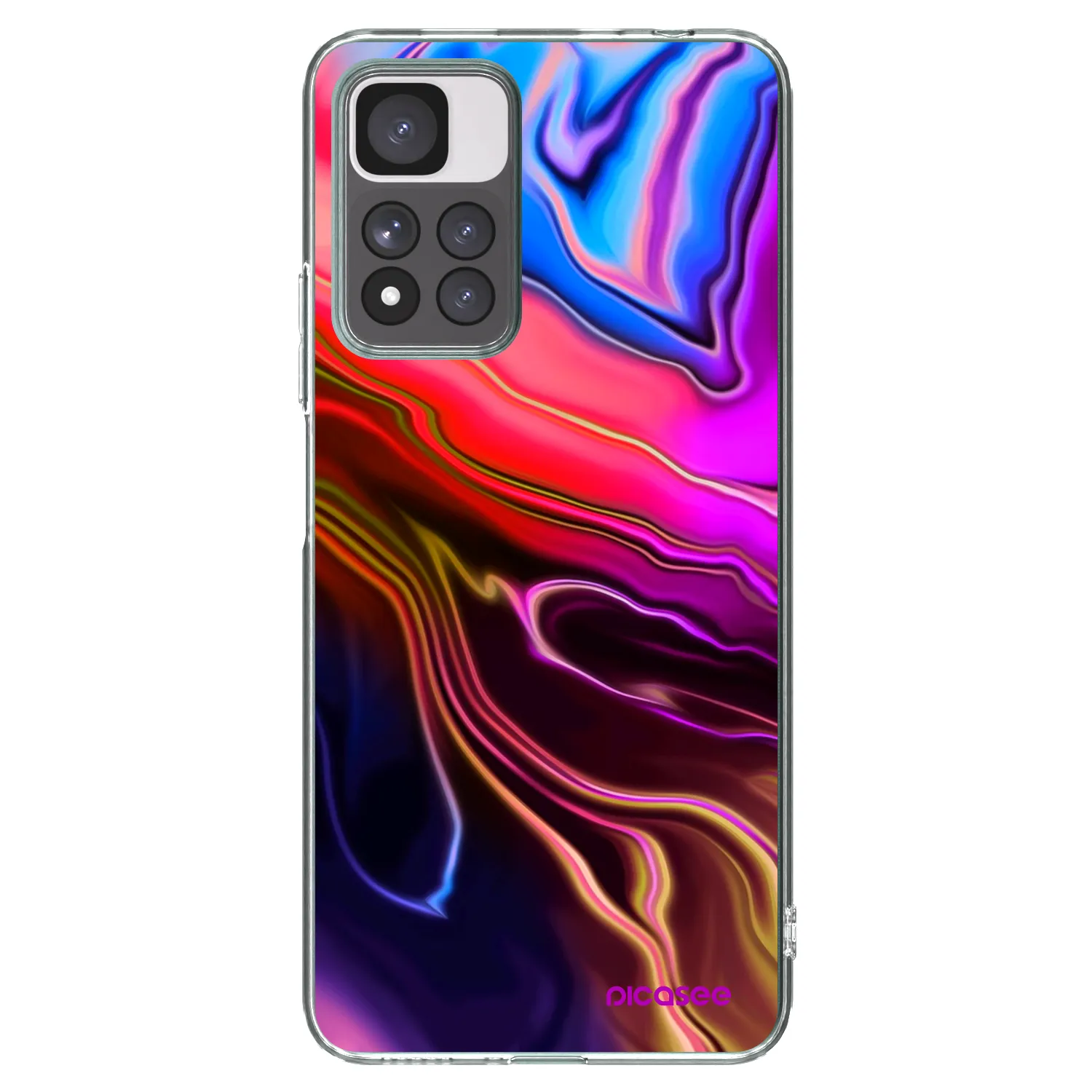 Picasee silikonski prozorni ovitek za Xiaomi Redmi Note 11 Pro+ 5G - Electric
