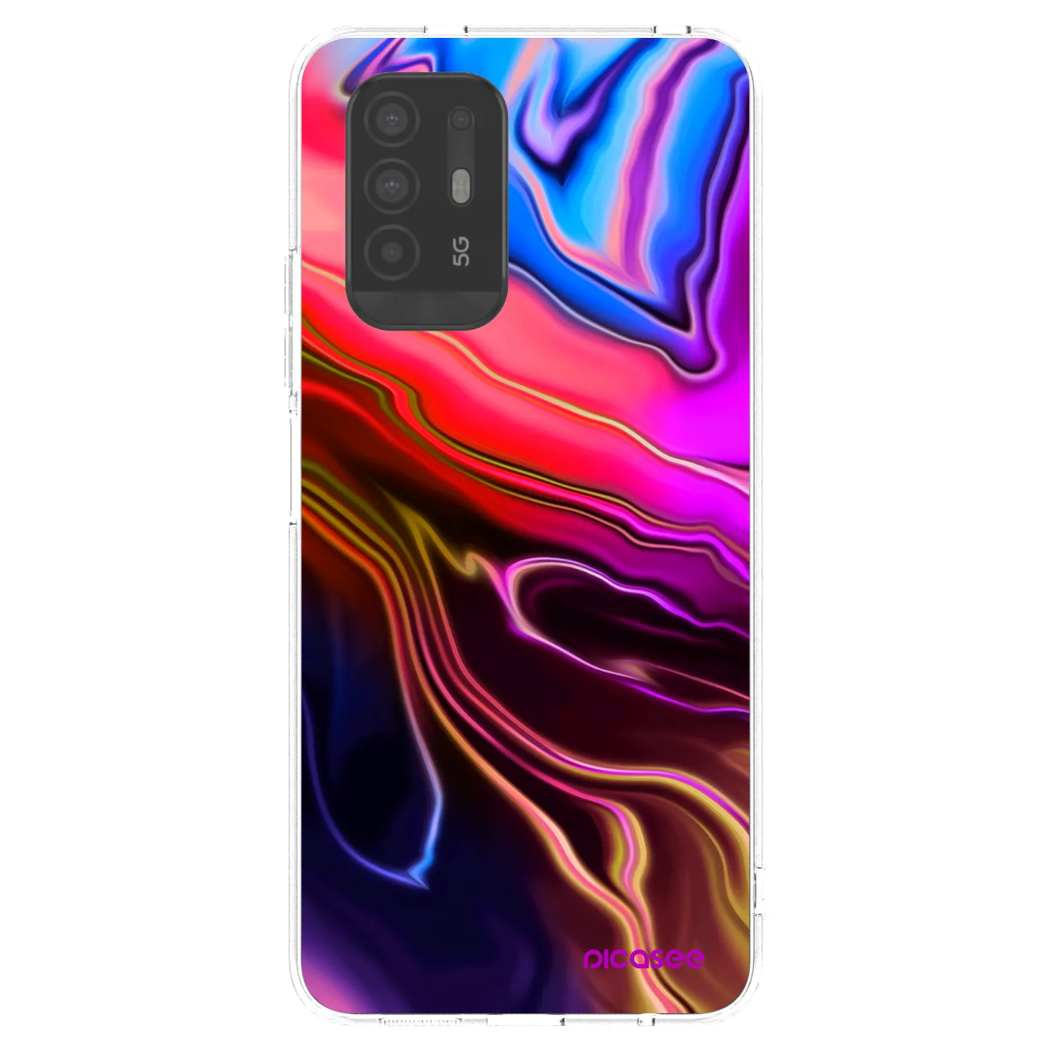 Picasee silikonski prozorni ovitek za OPPO A94 5G - Electric