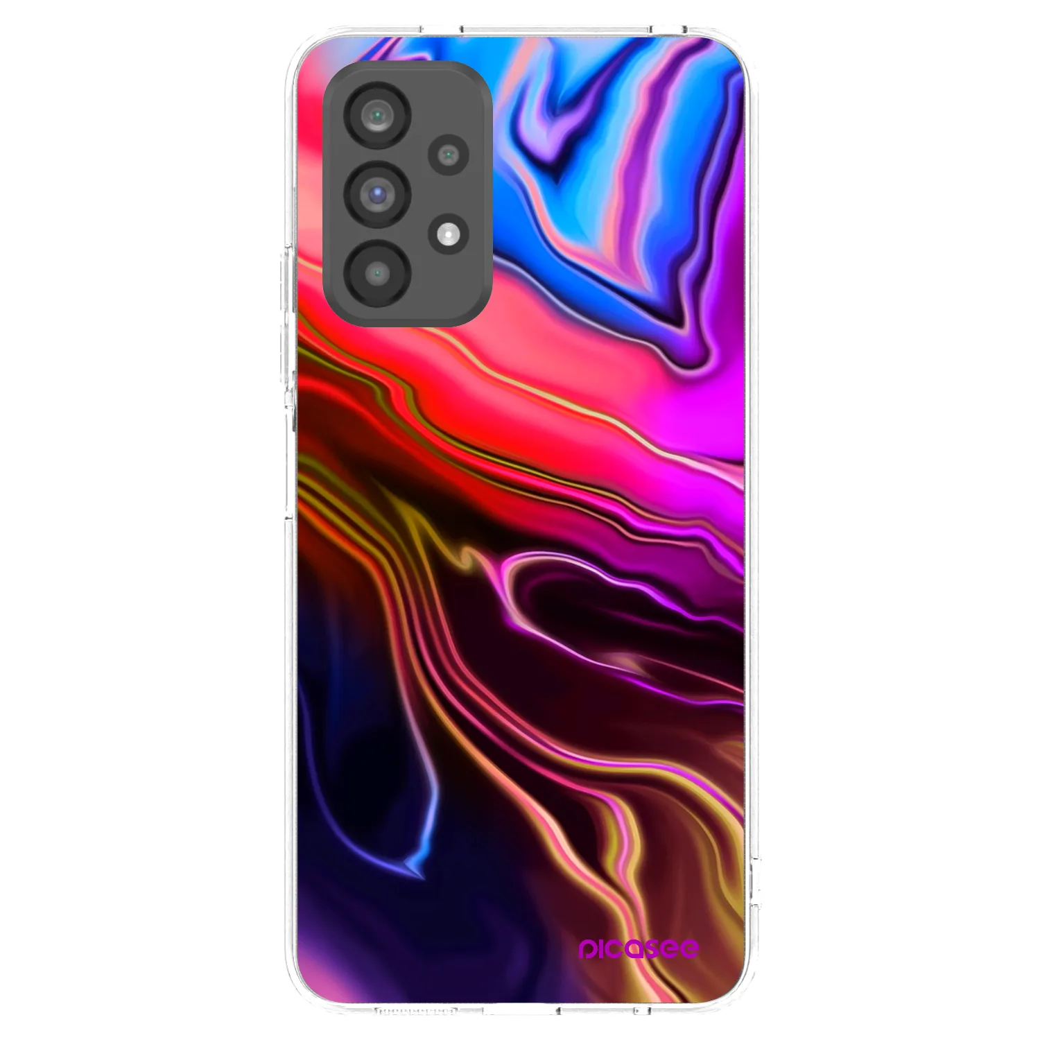 Picasee silikonski prozorni ovitek za Samsung Galaxy A73 5G - Electric