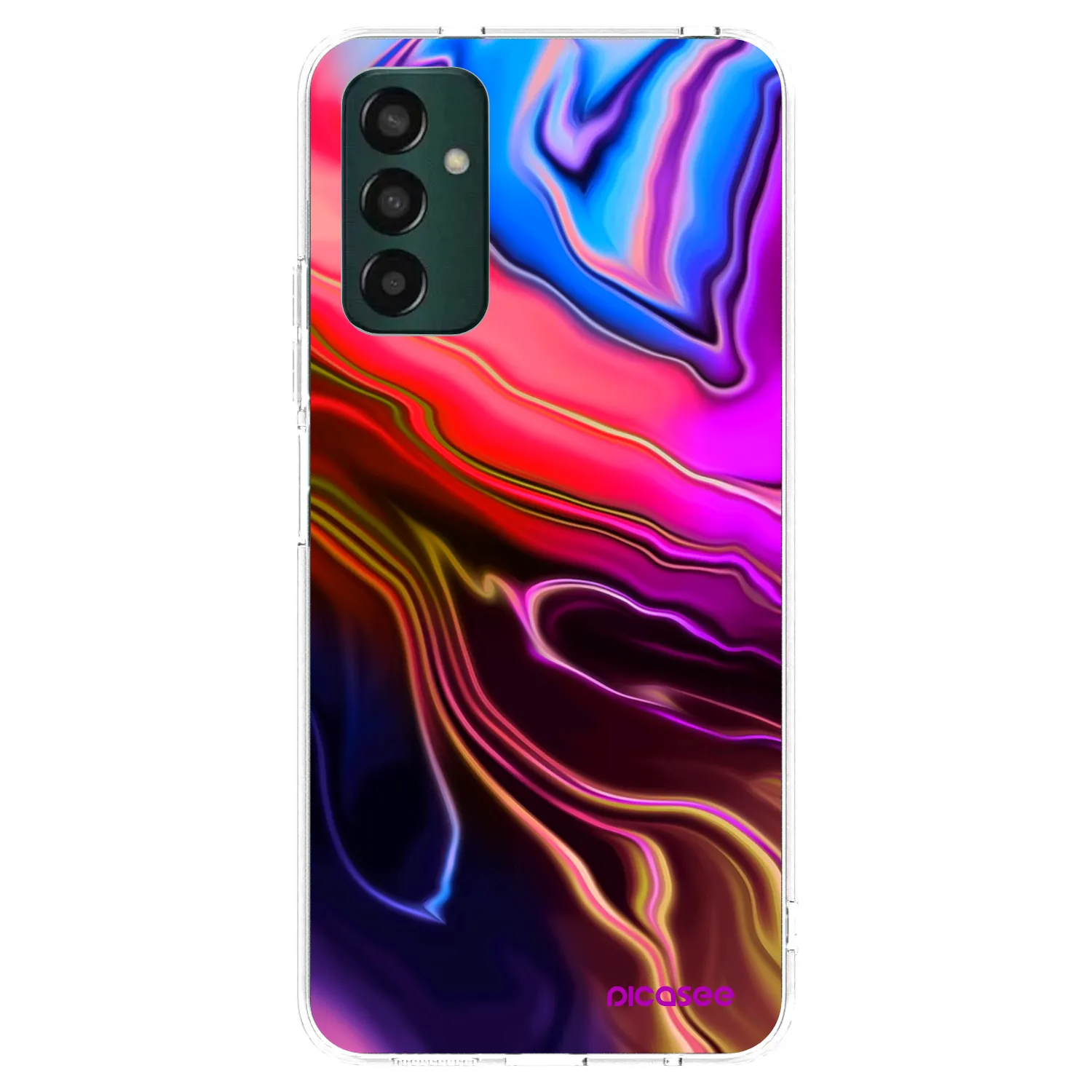 Picasee silikonski prozorni ovitek za Samsung Galaxy M23 5G - Electric